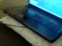Amateur wife masturbates on webcam with big dick