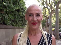 European MILF Yelena Vera's public pickup and outdoor sex