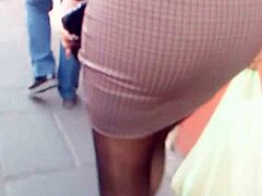 Public Masturbation with a Big Ass Babe